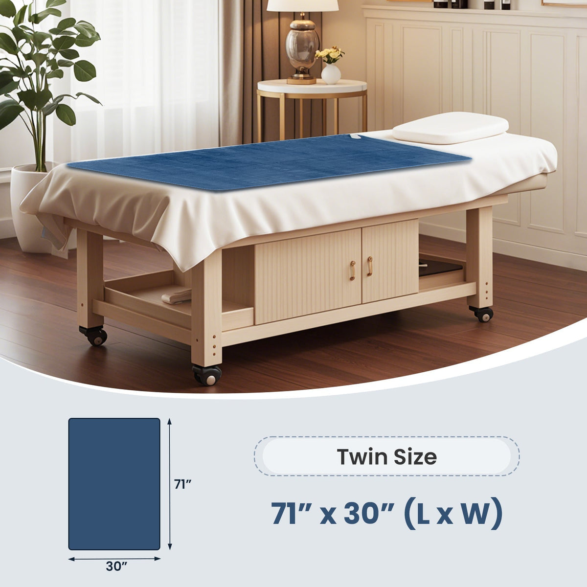 Electric Heated Mattress Pad with 5 Heating Levels and Overheat Protection