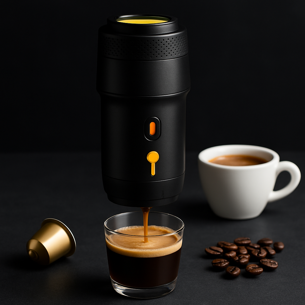 Portable Electric Espresso Machine for Car with 7500mAh Battery