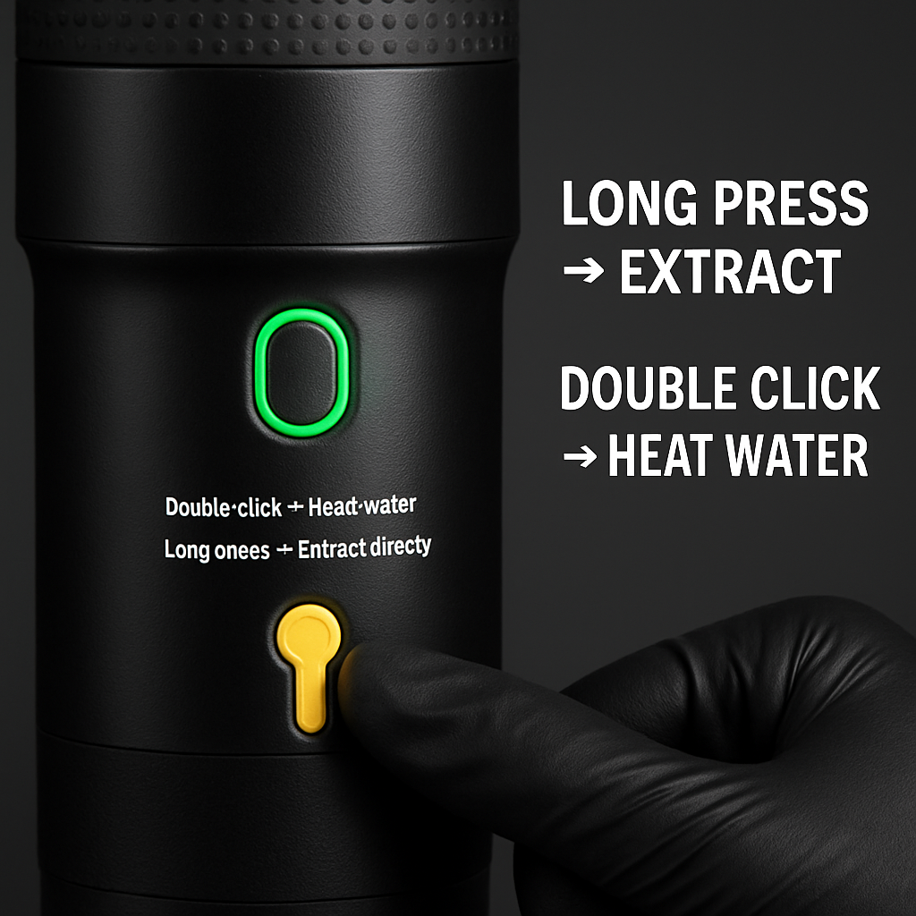 Portable Electric Espresso Machine for Car with 7500mAh Battery