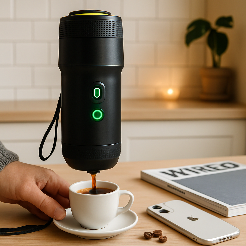 Portable Electric Espresso Machine for Car with 7500mAh Battery