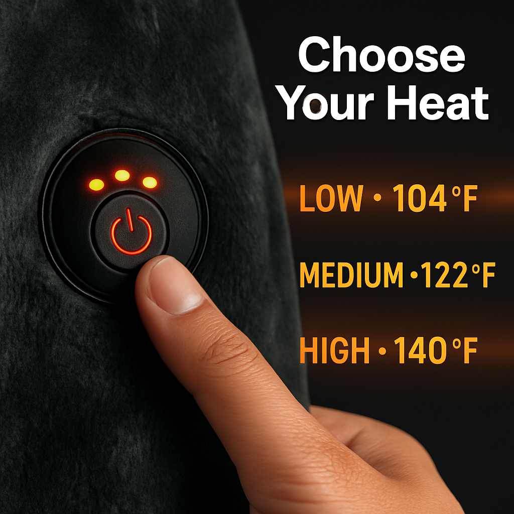 USB Heated Blanket Shawl Wrap with Zipper
