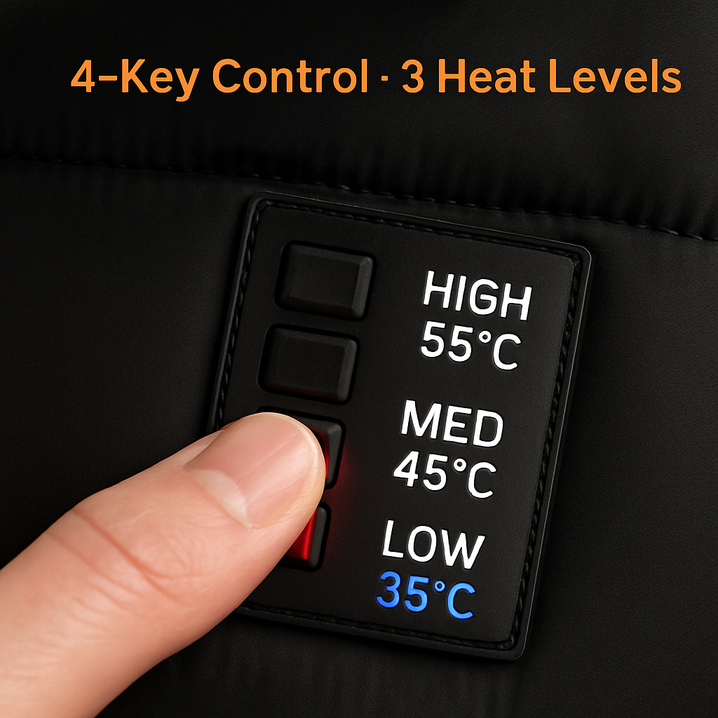 Heated Vest for Winter Outdoor Activities