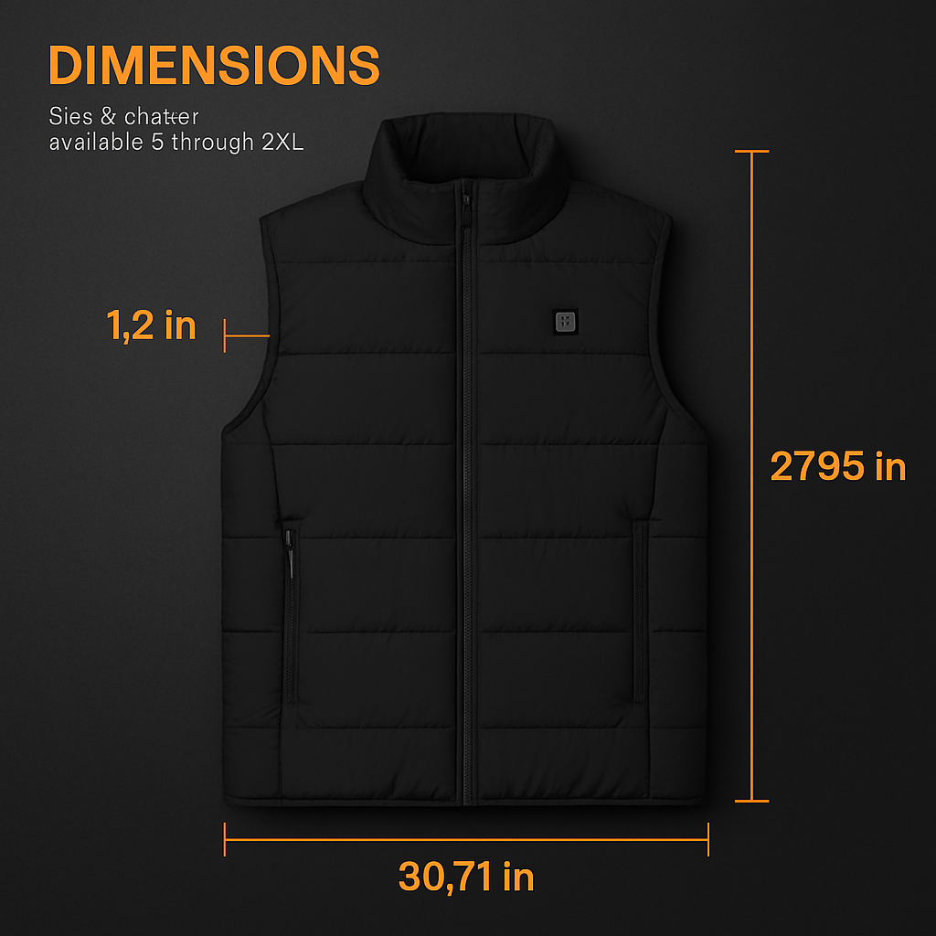 Heated Vest for Winter Outdoor Activities
