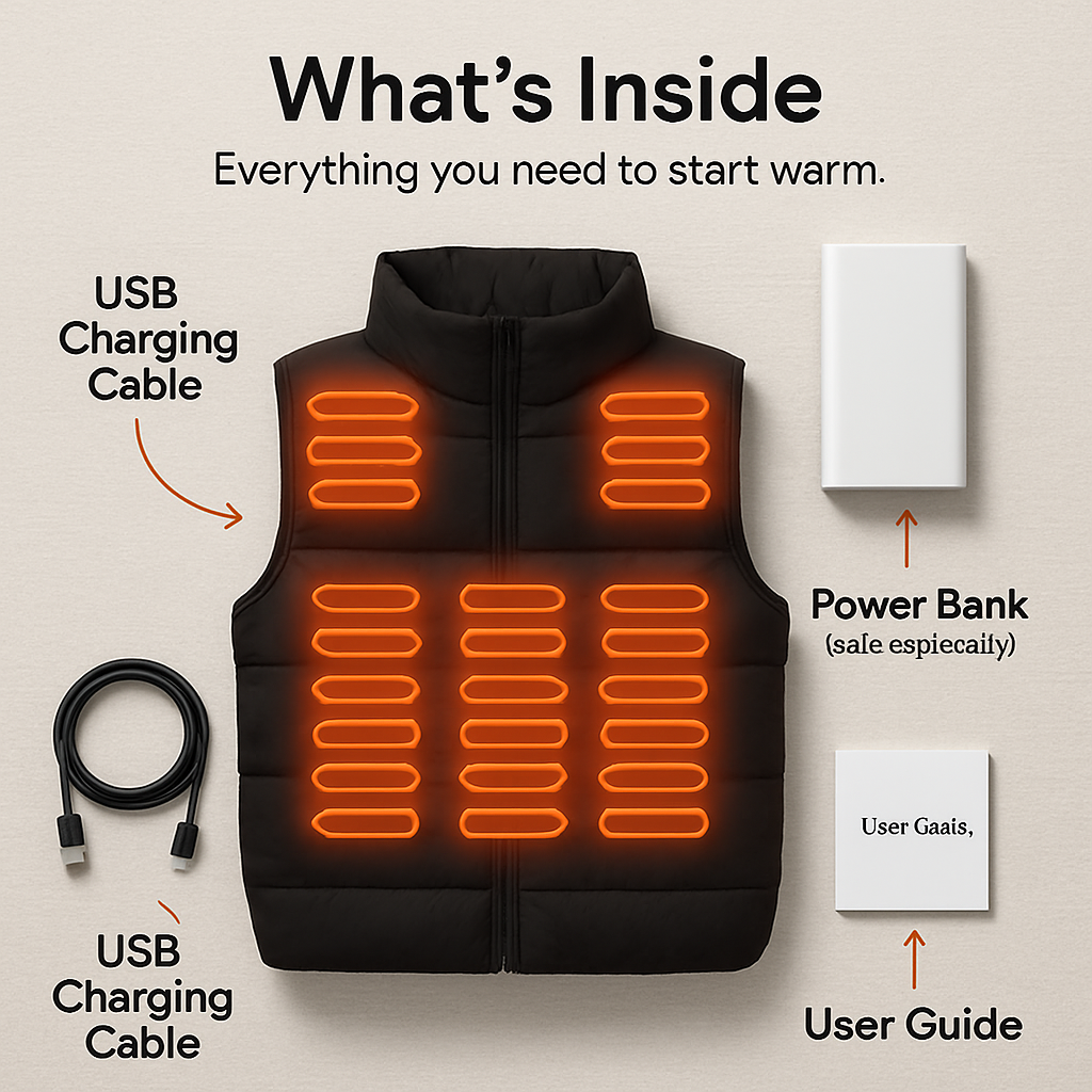 Heated Vest for Winter Outdoor Activities
