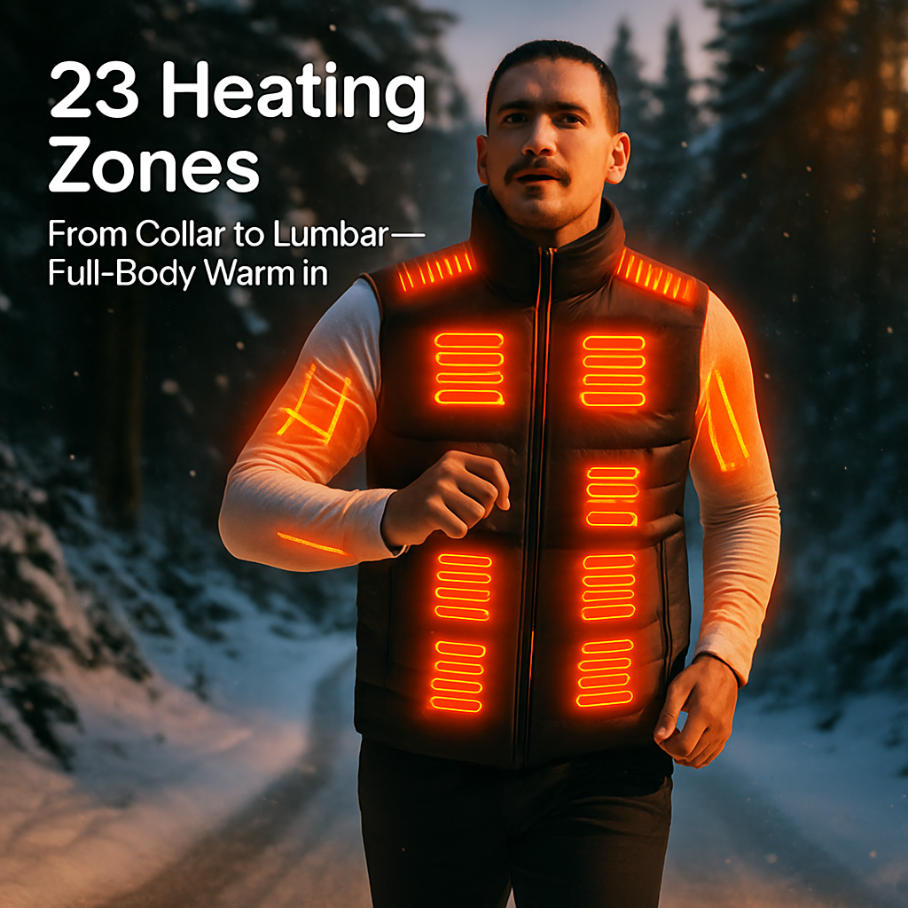 Heated Vest for Winter Outdoor Activities