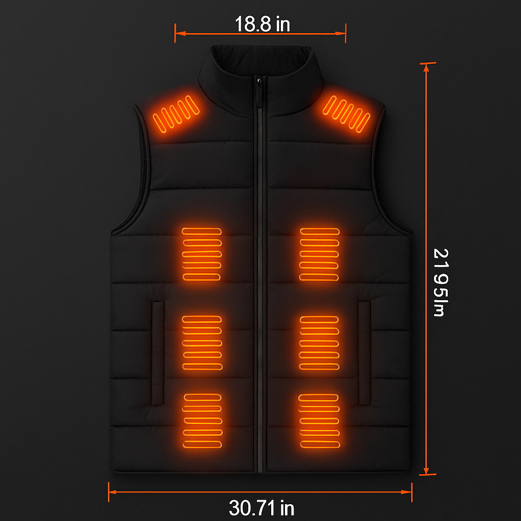 Heated Vest for Winter Outdoor Activities