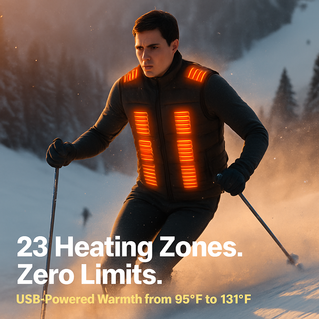 Heated Vest for Winter Outdoor Activities