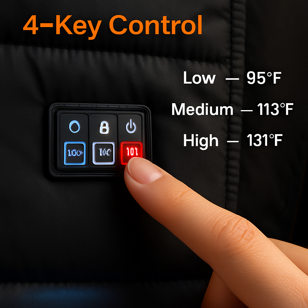 Heated Vest for Winter Outdoor Activities