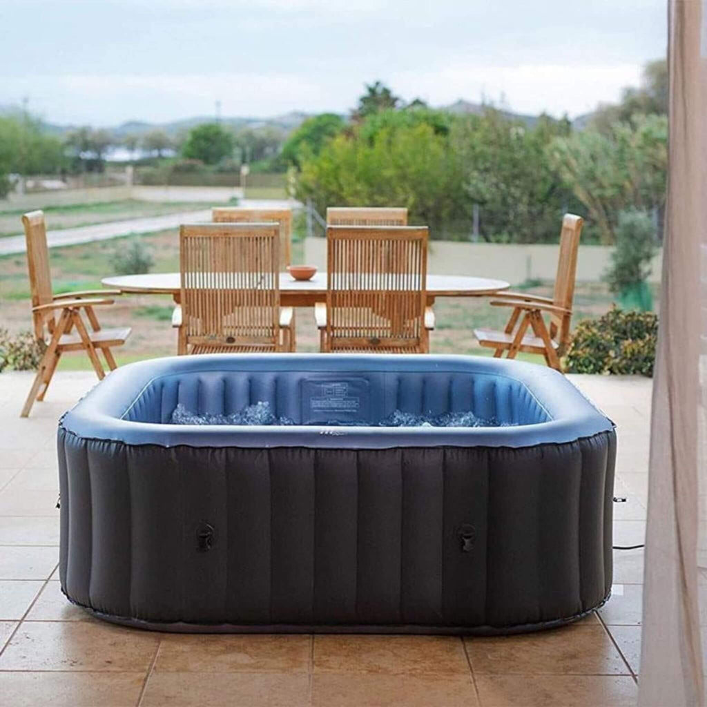 MSpa Tekapo 6-Person Inflatable Square Spa Hot Tub 132 Bubble Jets