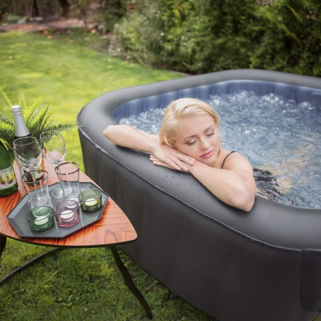 MSpa Tekapo 6-Person Inflatable Square Spa Hot Tub 132 Bubble Jets
