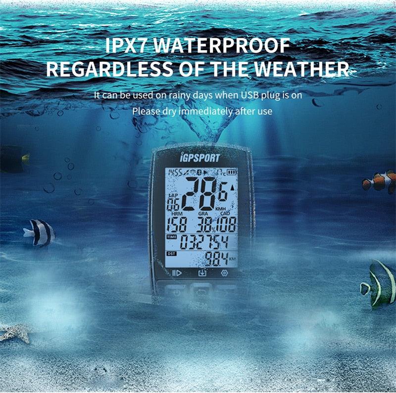 GPS Waterproof Bike Computer with LCD Speedometer