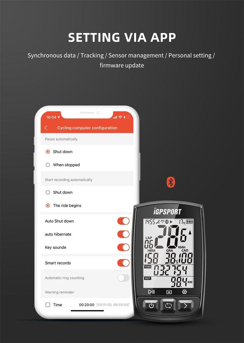 GPS Waterproof Bike Computer with LCD Speedometer