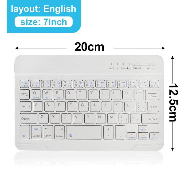 Compact Wireless Keyboard Connect 4 Devices at Once