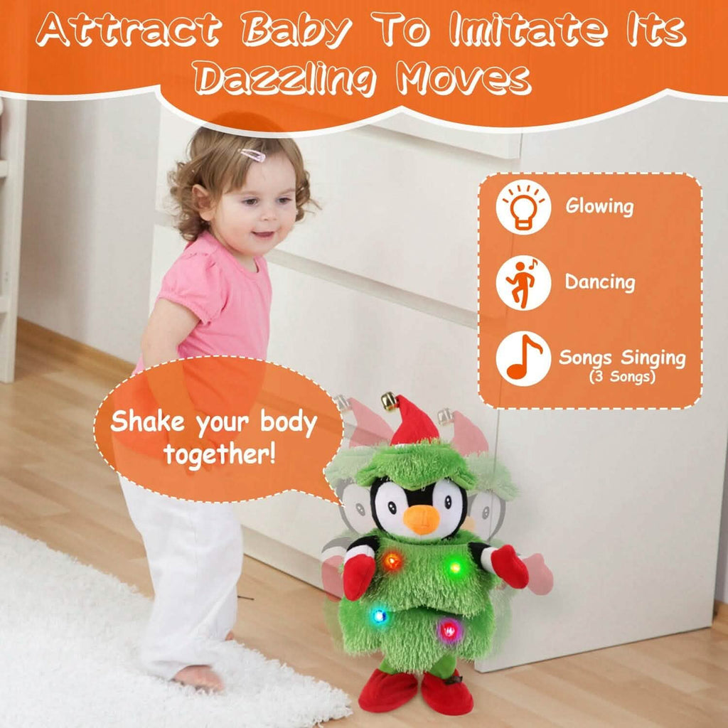 Electric Dancing Singing Plush Toy Elk, Penguin or Snowman