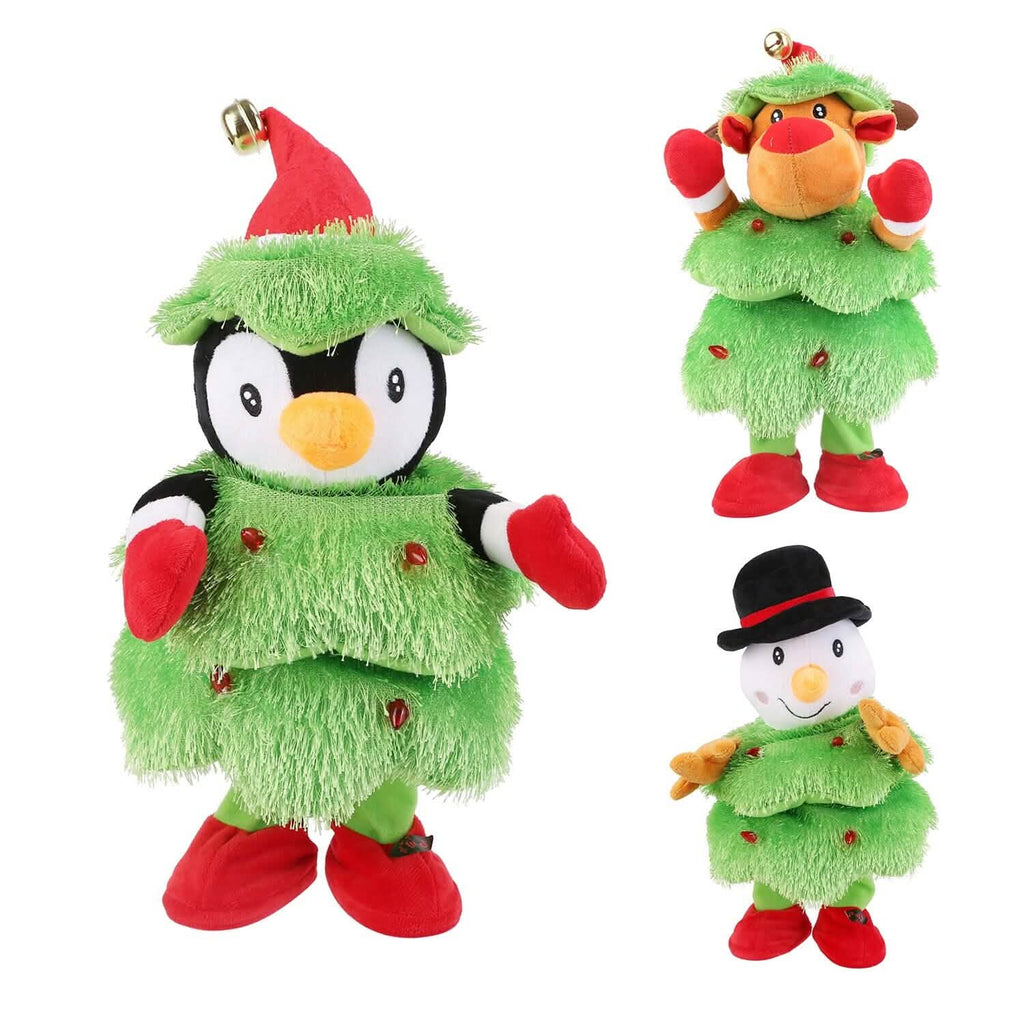 Electric Dancing Singing Plush Toy Elk, Penguin or Snowman