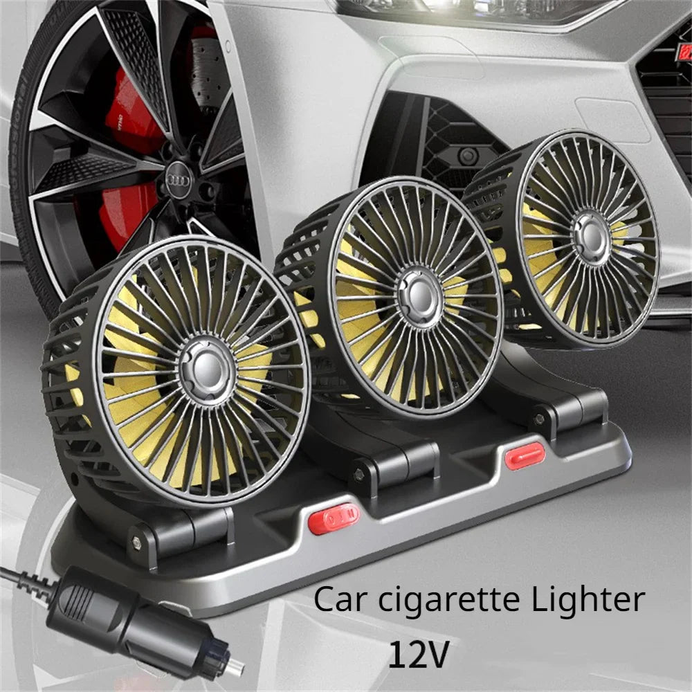 3 Head Automotive Dashboard Electric Fan
