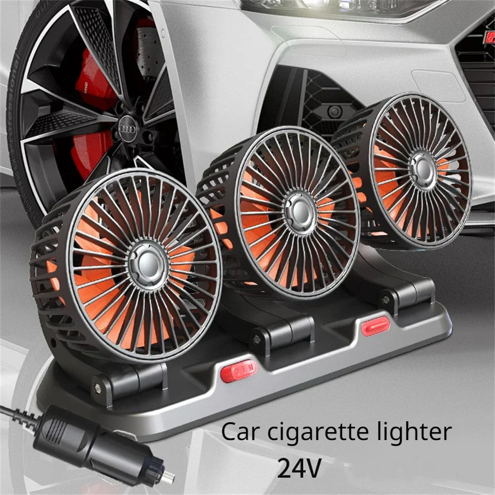 3 Head Automotive Dashboard Electric Fan