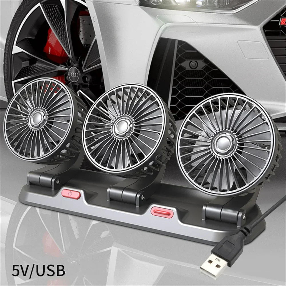 3 Head Automotive Dashboard Electric Fan
