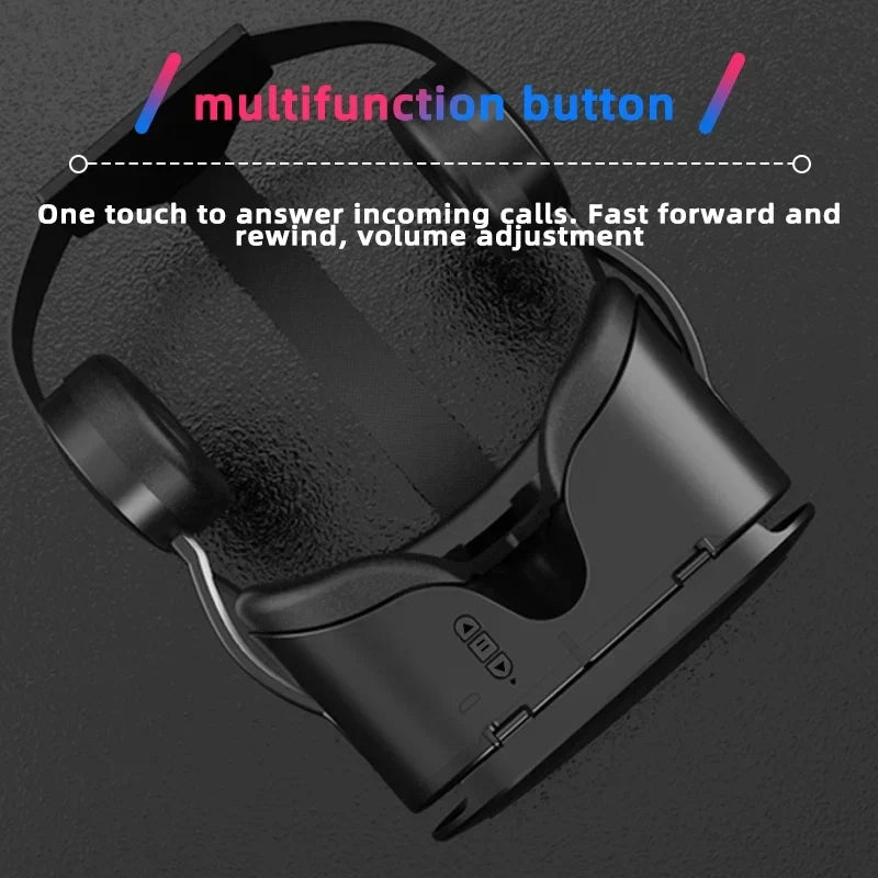 Bluetooth 5.0 3D VR Smart Virtual Reality Glasses with Headset