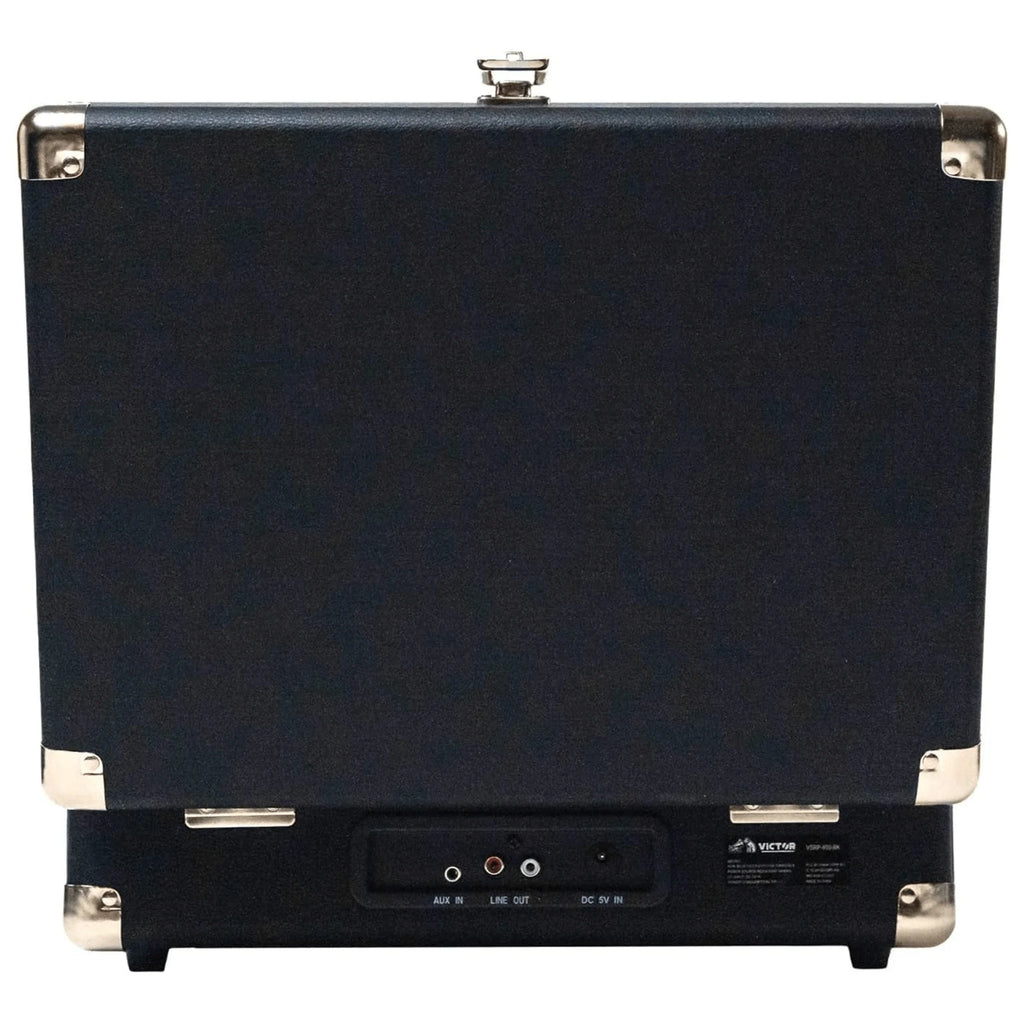 Metro Dual Bluetooth Suitcase Turntable – Black, Refurbished
